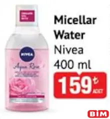 NİVEA MİCELLAR WATER MAKYAJ TEMİZLEME SUYU 400 ML fiyat ve kampanya bilgisi